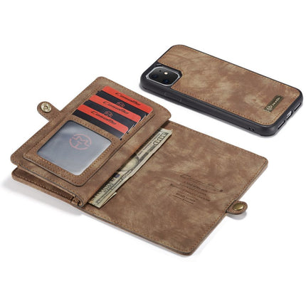 CASEME Apple iPhone 11 Vintage Portemonnee Hoesje - Brown - Casebump