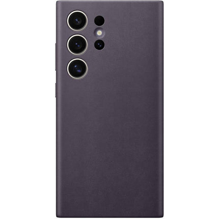 Samsung Galaxy S24 Ultra Vegan Leather Cover (Dark Violet) - GP-FPS928HCAVW - Casebump