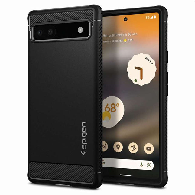 Spigen Rugged Armor Case Google Pixel 6a (Black) ACS04476 - Casebump