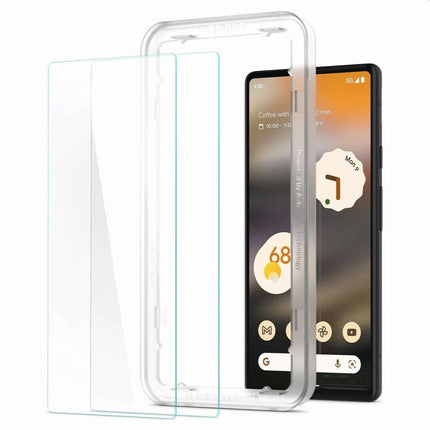 Spigen Google Pixel 6A Glas tR AlignMaster Met Montage Frame 2-pack AGL04695 - Casebump