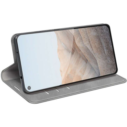 Google Pixel 5a Wallet Case Magnetic - Grey - Casebump