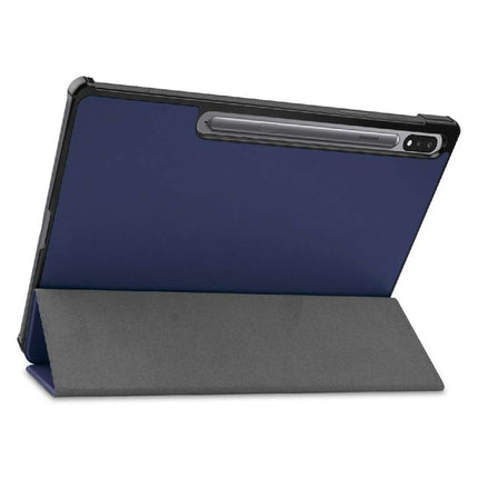 Samsung Galaxy Tab S7 FE Smart Tri-Fold Case (Blue) - Casebump