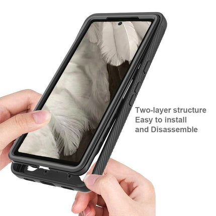 Google Pixel 7a - 360 Full Cover Defense Case - Black - Casebump