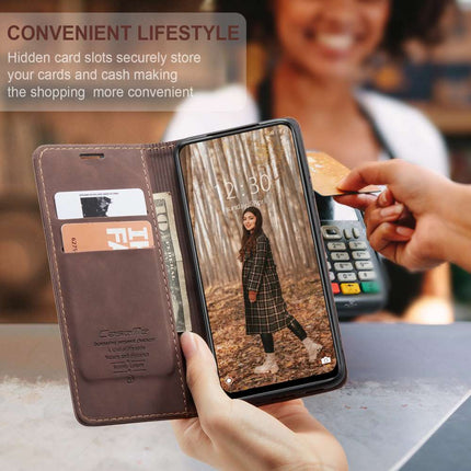 CASEME Xiaomi Poco M4 Pro 5G Retro Wallet Case - Coffee - Casebump