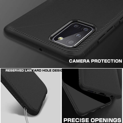 Texture TPU Samsung Galaxy A31 Case (Black) - Casebump