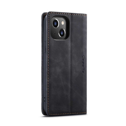 CASEME iPhone 14 Plus Retro Wallet Case - Black - Casebump