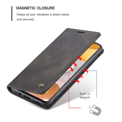 CASEME Samsung Galaxy S21 Ultra Retro Wallet Case - Black - Casebump