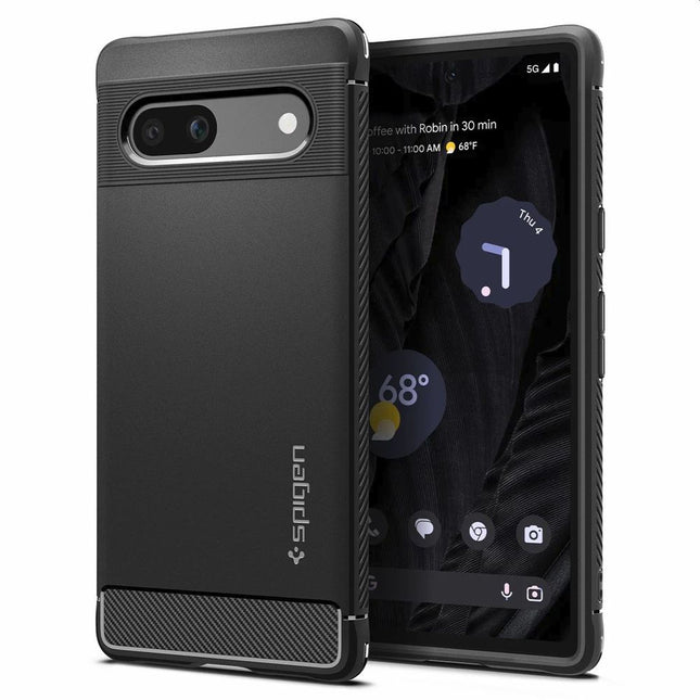 Spigen Rugged Armor Case Google Pixel 7a (Black) ACS05816 - Casebump