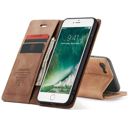 CASEME Apple iPhone SE 2020/2022 / iPhone 7/8 Retro Wallet Case - Brown - Casebump