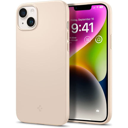 Spigen Thin Fit Apple iPhone 14 Case (Sand Beige) - ACS04793 - Casebump