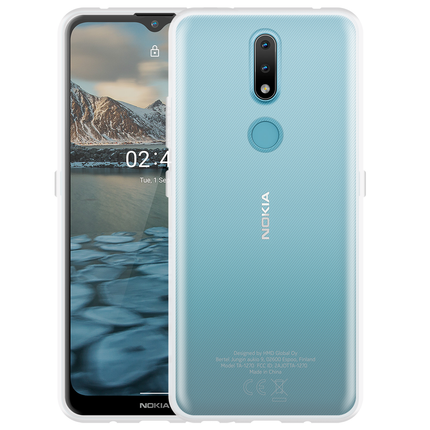 Nokia 2.4 Soft TPU case (Clear) - Casebump