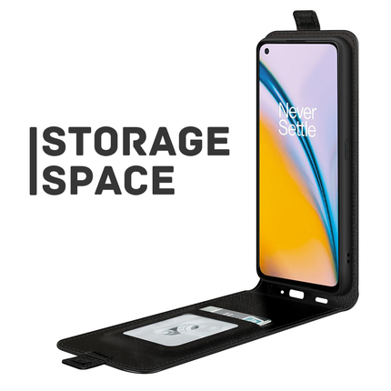 OnePlus Nord 2 5G Flip Case (Black) - Casebump