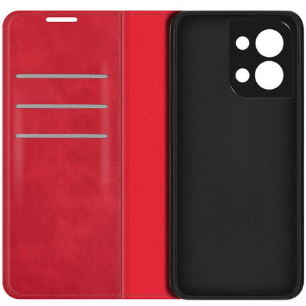 Oppo Reno8 5G Wallet Case Magnetic - Red - Casebump
