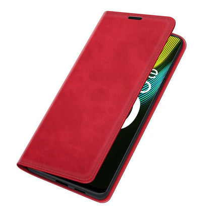 Realme Narzo 50 Wallet Case Magnetic - Red - Casebump