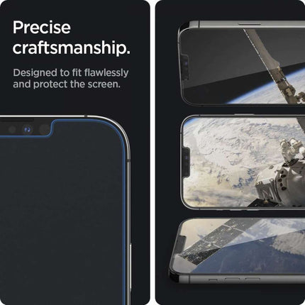 Spigen Glass iPhone 13 Pro Max / iPhone 14 Plus Montage Frame EZ FIT 2 Pack AGL03375 - Casebump