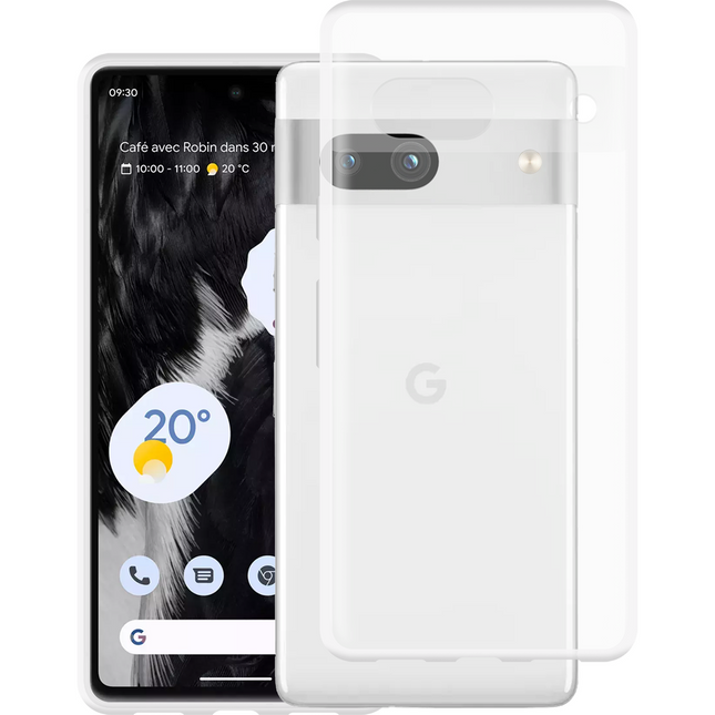 Google Pixel 7a Soft TPU Case - Clear - Casebump