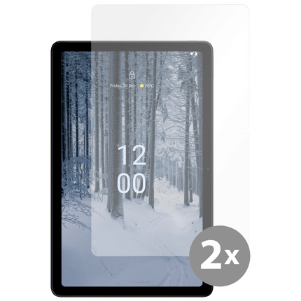 Nokia T21 Tempered Glass -  Screenprotector - Clear - 2 Pack - Casebump