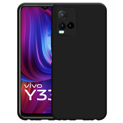 Vivo Y33s Soft TPU Case (Black) - Casebump