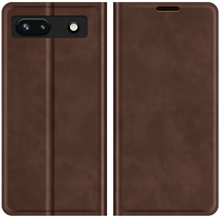 Google Pixel 7a Magnetic Wallet Case - Brown - Casebump