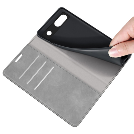 Google Pixel 7a Magnetic Wallet Case - Grey - Casebump