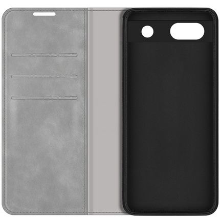 Google Pixel 7a Magnetic Wallet Case - Grey - Casebump