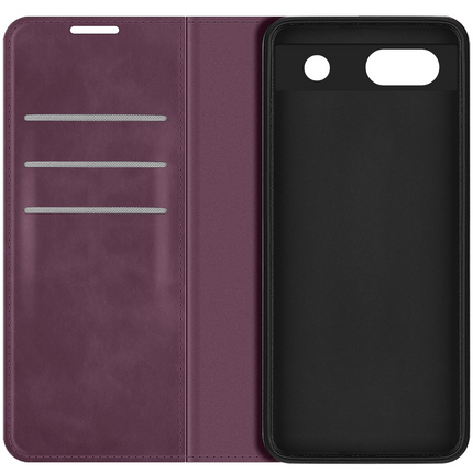 Google Pixel 7a Magnetic Wallet Case - Purple - Casebump