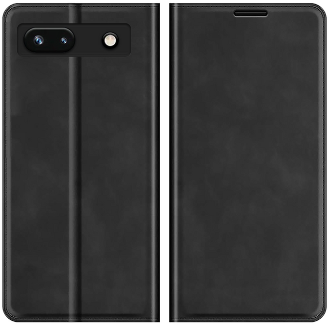 Google Pixel 7a Magnetic Wallet Case - Black - Casebump