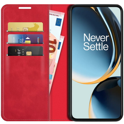 OnePlus Nord CE 3 Lite 5G Magnetic Wallet Case - Red - Casebump