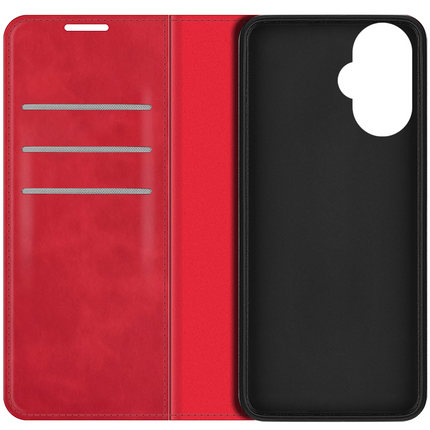 OnePlus Nord CE 3 Lite 5G Magnetic Wallet Case - Red - Casebump