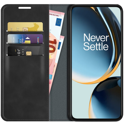 OnePlus Nord CE 3 Lite 5G Magnetic Wallet Case - Black - Casebump