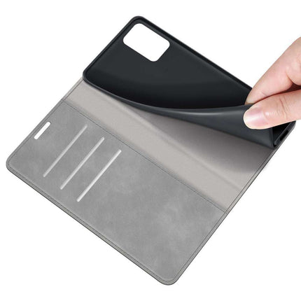 Xiaomi Redmi 10 2022 Wallet Case Magnetic - Grey - Casebump
