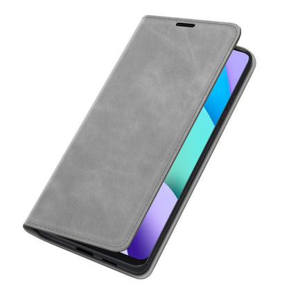 Xiaomi Redmi 10 2022 Wallet Case Magnetic - Grey - Casebump